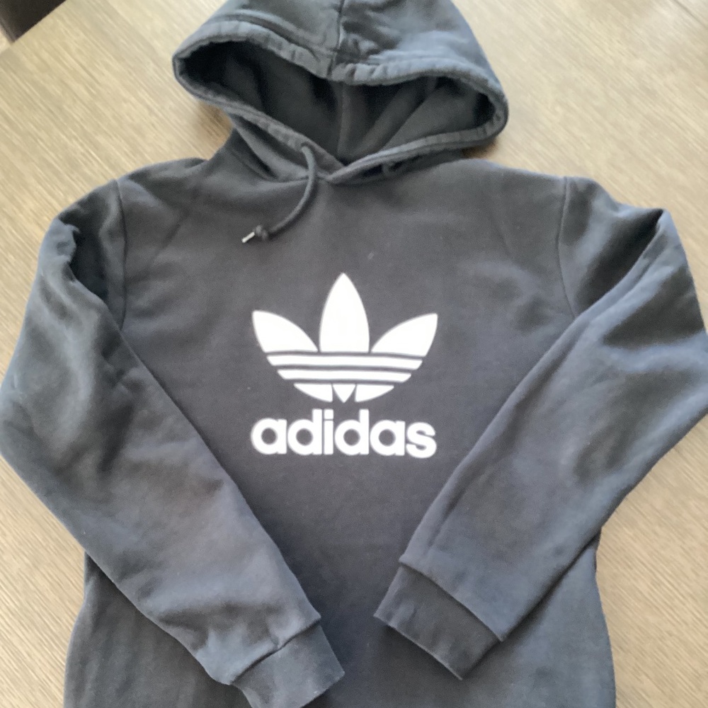 Adidas Mens Trefoil Hoodie - Black - Size Medium